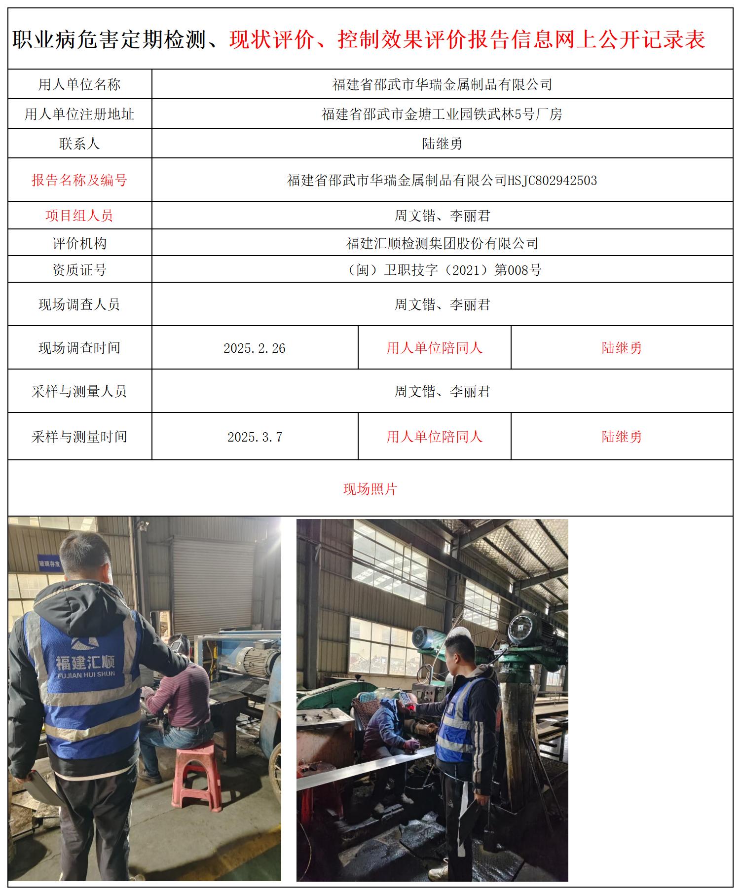 HSJC802942503福建省邵武市华瑞金属制品有限公司报送卡_职业病危害定期检测、现状评价、控制效果评价报告网上公开信息表.jpg