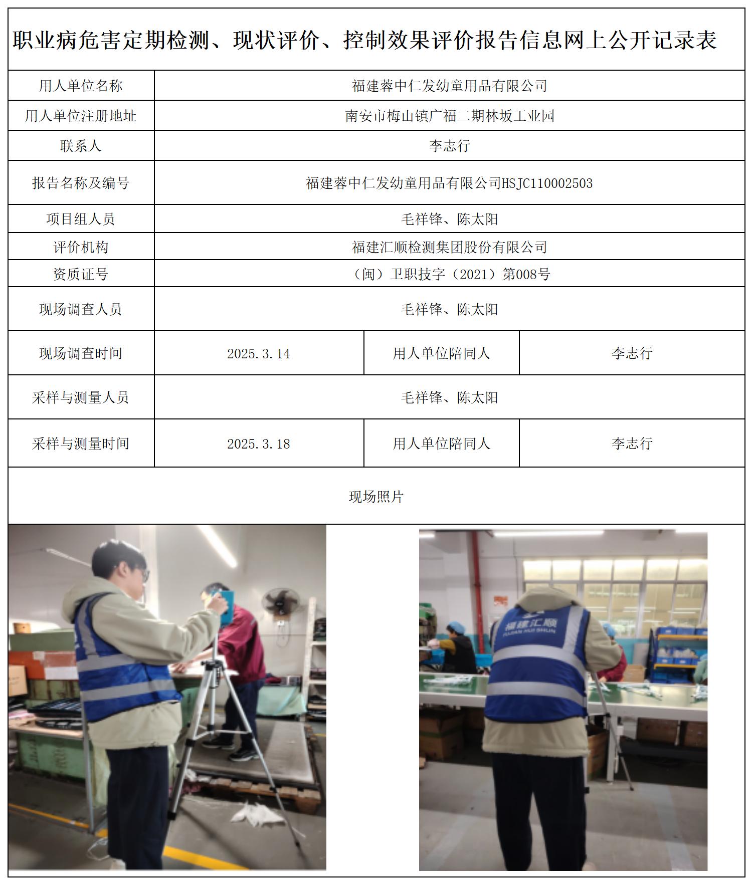 HSJC110002503福建蓉中仁发幼童用品有限公司-职业卫生技术服务报送卡及各类检测评价公示页-王安钦_职业病危害定期检测、现状评价、控制效果评价报告网上公开信息表.jpg