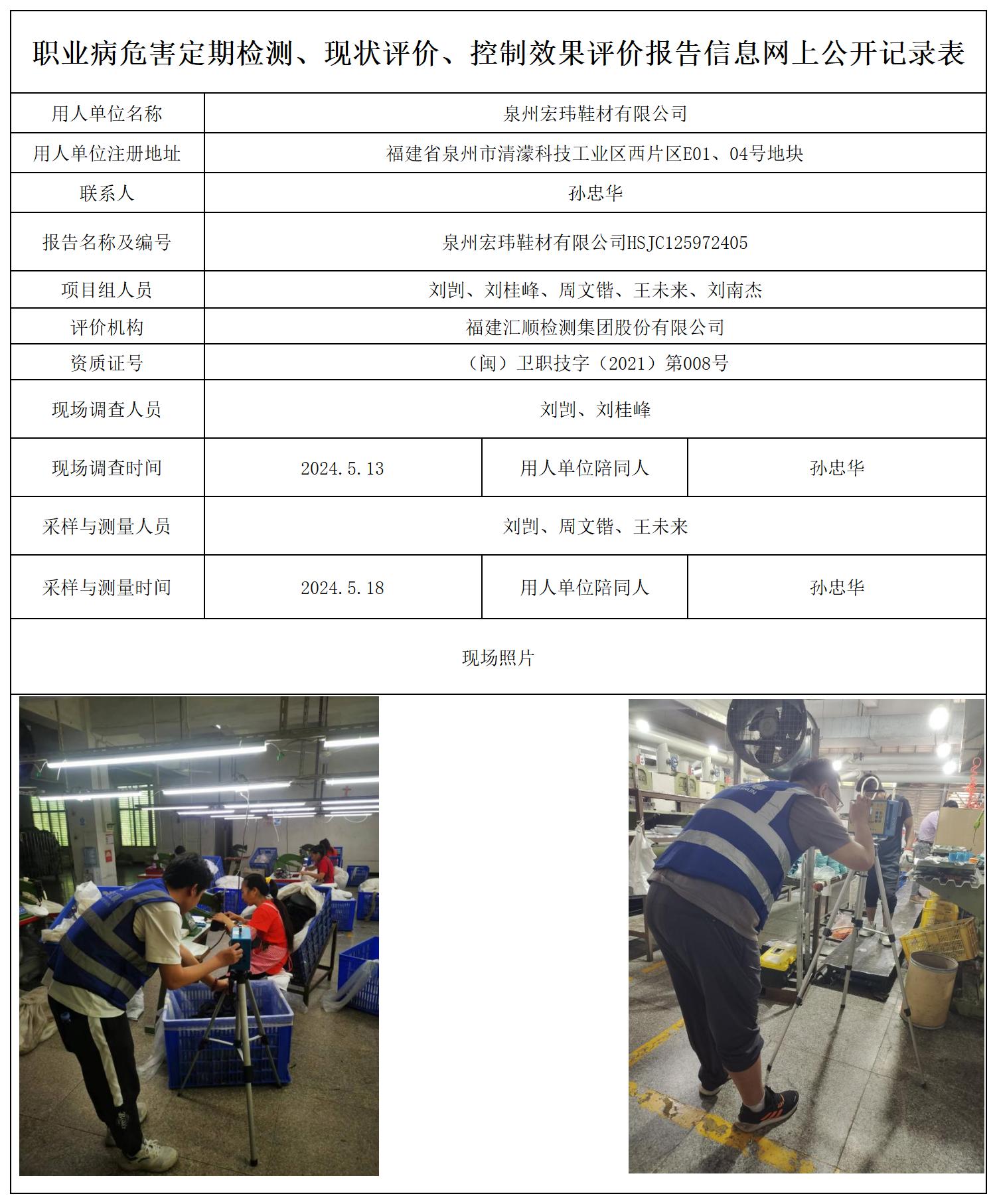 HSJC125972405泉州宏玮鞋材有限公司职业病危害定期检测职业卫生技术服务报送卡及各类检测评价公示页_职业病危害定期检测、现状评价、控制效果评价报告网上公开信息表.jpg