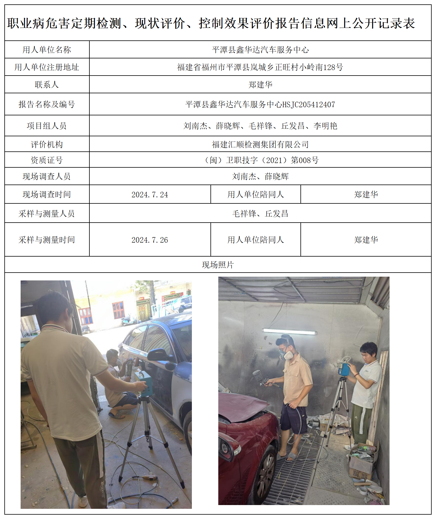 45.平潭县鑫华达汽车服务中心_职业病危害定期检测、现状评价、控制效果评价报告网上公开信息表.png