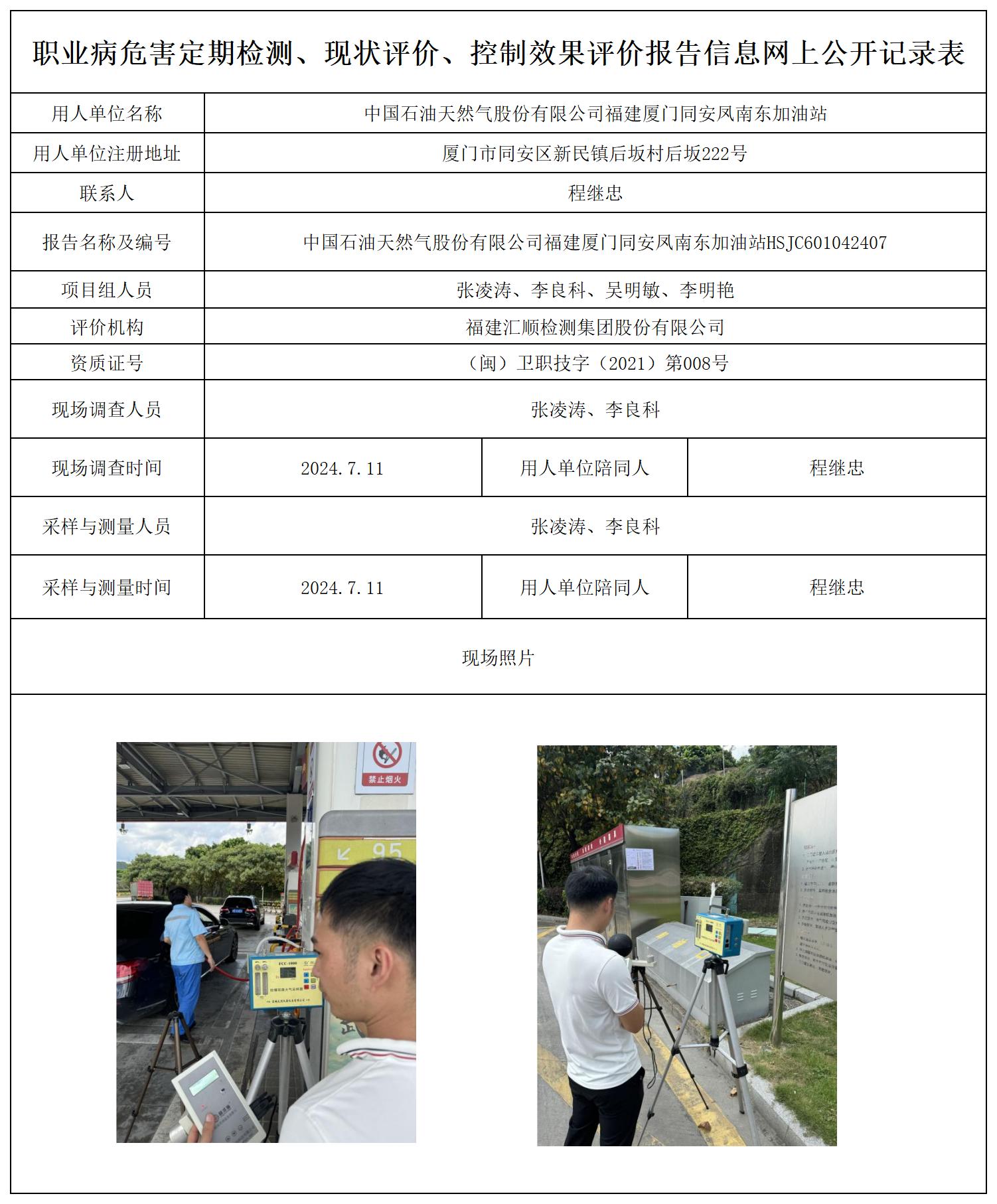 HSJC601042407中国石油天然气股份有限公司福建厦门同安凤南东加油站职业卫生技术服务报送卡及各类检测评价公示页20250417(1)(2 - 副本 - 副本_职业病危害定期检测、现状评价、控制效果评价报告网上公开信息表.jpg