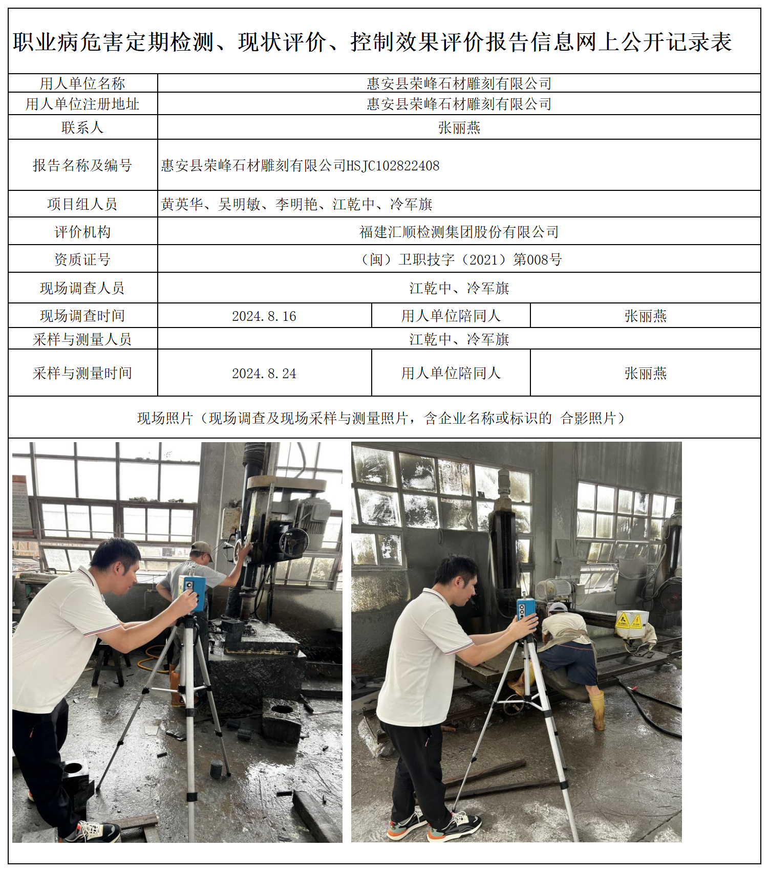HSJC102822408 惠安县荣峰石材雕刻有限公司 报送卡 新2_定期、现评、控评 网上公开信息表.png