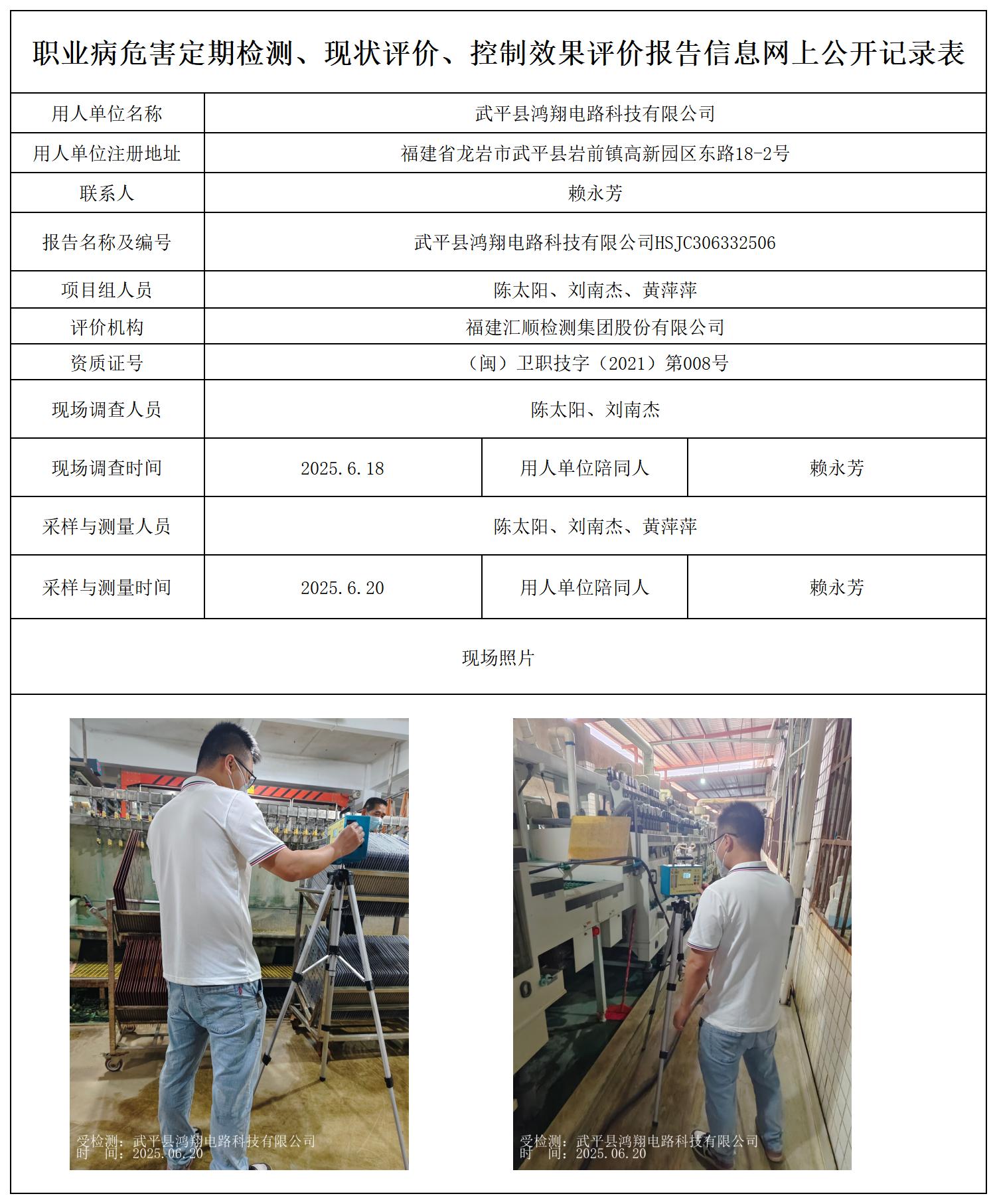 HSJC306332506武平县鸿翔电路科技有限公司-报送卡_职业病危害定期检测、现状评价、控制效果评价报告网上公开信息表.jpg