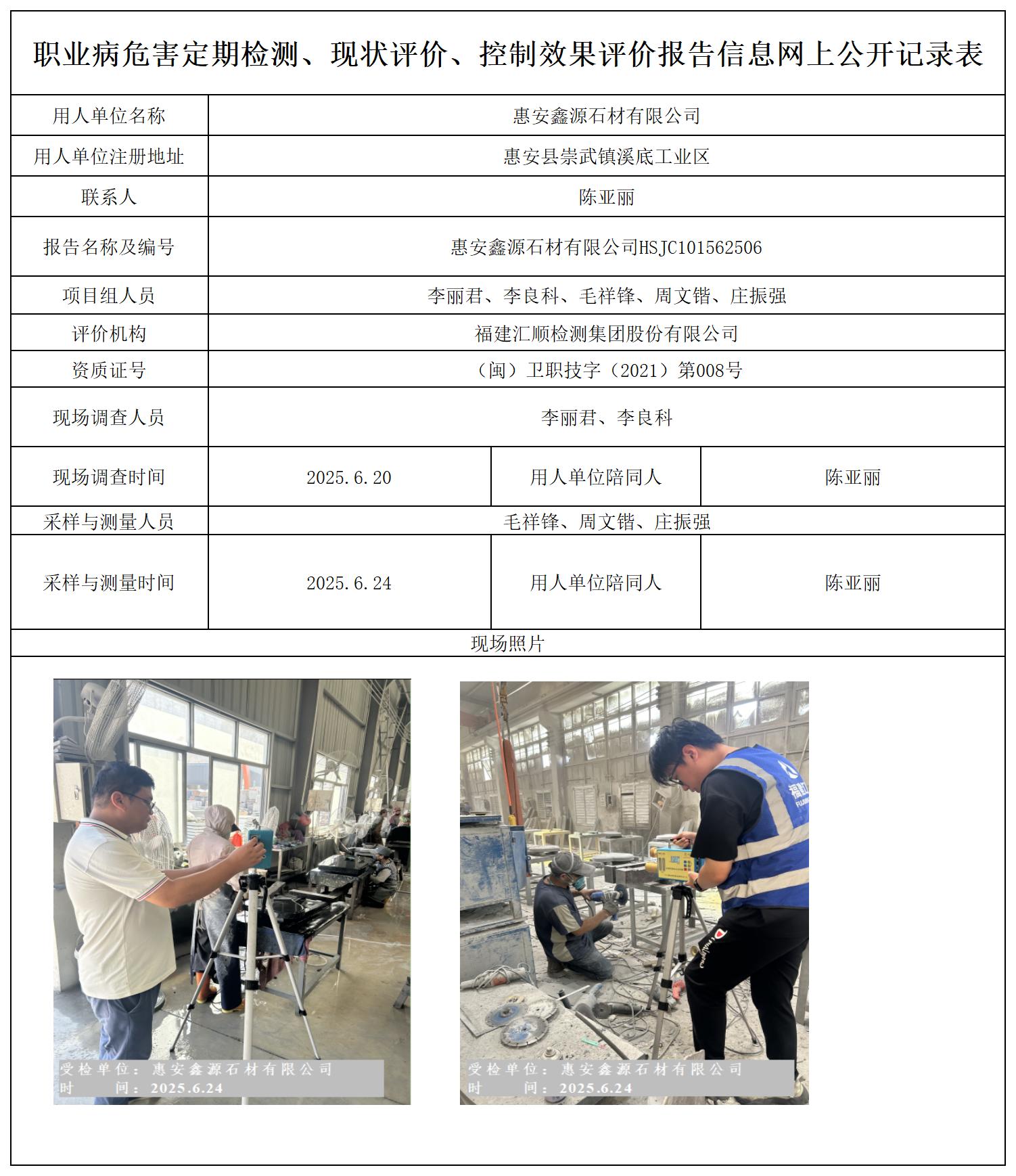 HSJC101562506 惠安鑫源石材有限公司--报送卡_定期检测、现状评价、控评网上公开信息表.jpg