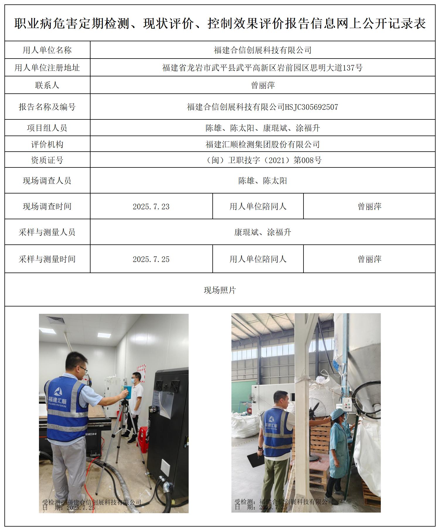 HSJC305692507福建合信创展科技有限公司最新--报送卡20250417_职业病危害定期检测、现状评价、控制效果评价报告网上公开信息表.jpg