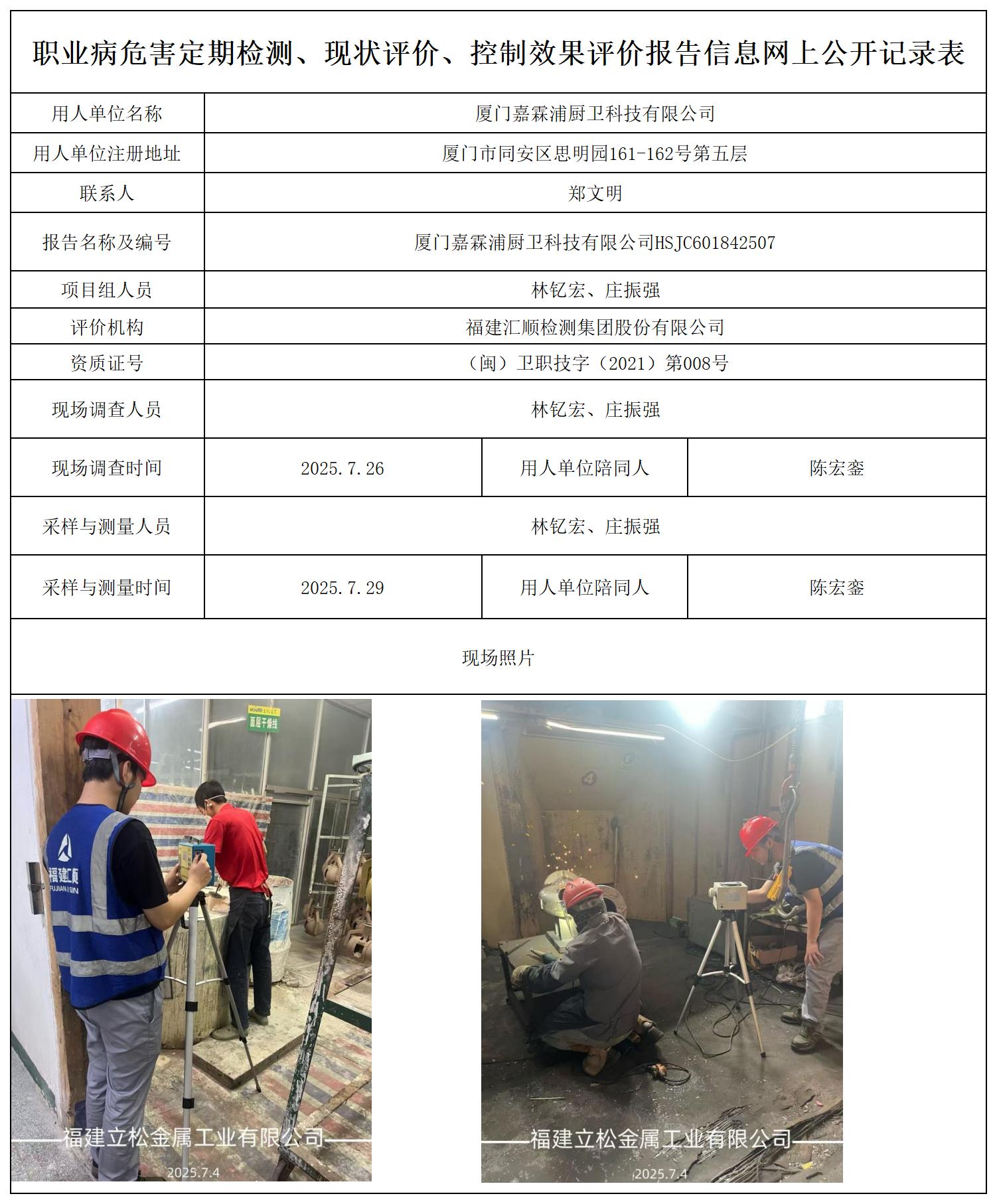 HSJC601842507厦门嘉霖浦厨卫科技有限公司_职业病危害定期检测、现状评价、控制效果评价报告网上公开信息表.jpg